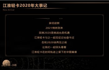 【有大事】歡迎檢閱！2020江淮輕卡大事記 